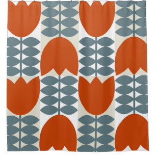 Modern abstract geometric with stylized flowers le