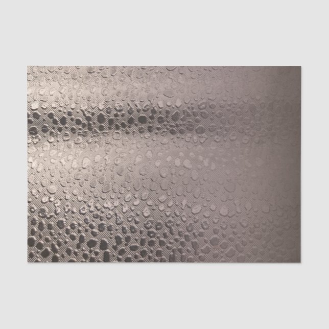 Modern Abstract Glam Silver Pink Blush Rose Gold Tissue Paper (Front)