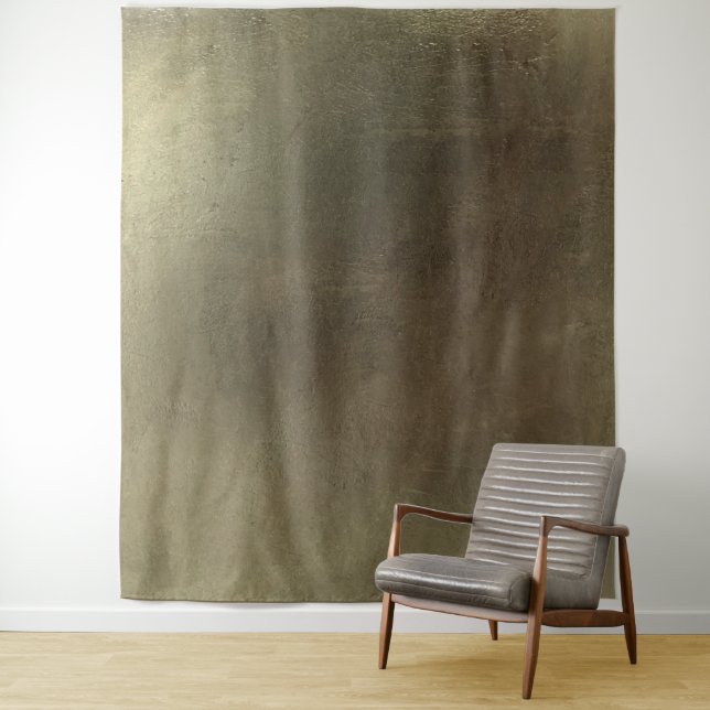 Modern Abstract Gold Leaf Texture Tapestry (In Situ)