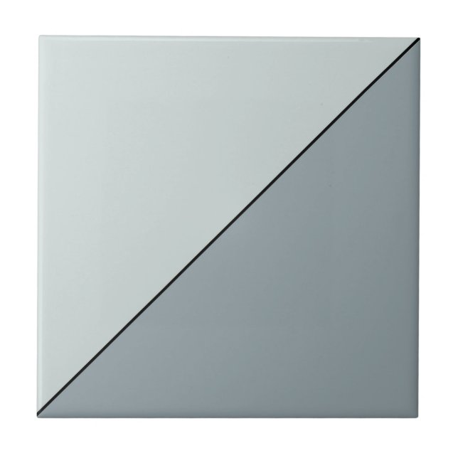 Modern Abstract Grey Geometric Triangle Tile (Front)