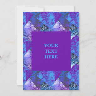 Modern Abstract Gritty Grunge Invitation