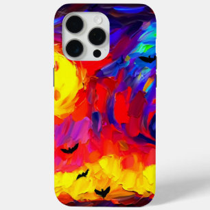 Modern Abstract Halloween Night iPhone 15 Pro Max Case