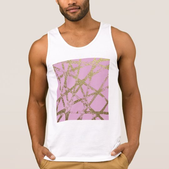 Modern,abstract,hand painted, gold lines, pink,dec