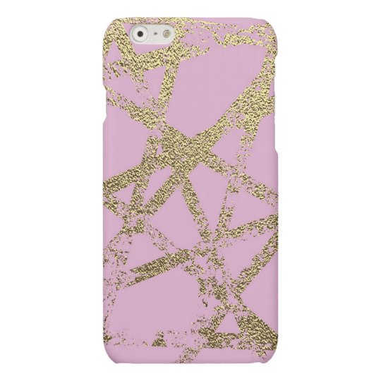 Modern,abstract,hand painted, gold lines, pink,dec