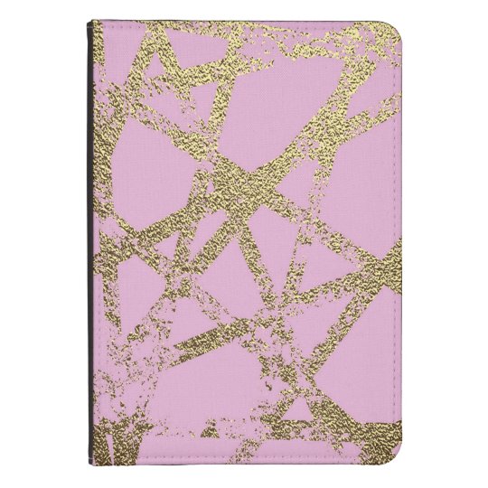 Modern,abstract,hand painted, gold lines, pink,dec kindle 4 cover