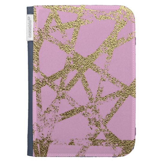 Modern,abstract,hand painted, gold lines, pink,dec kindle cover