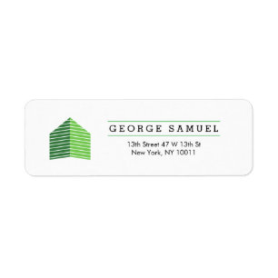 Modern Abstract Home Logo Realtor Green and White