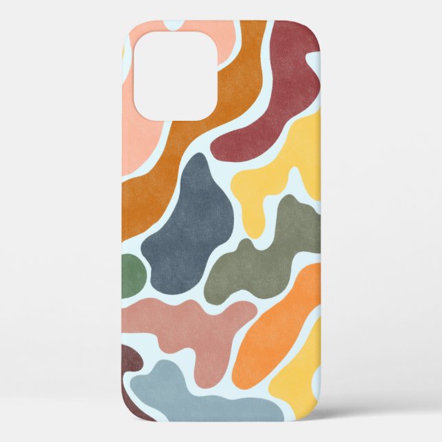 Modern abstract illustration in earthy tones.  Case-Mate iPhone case (Back)