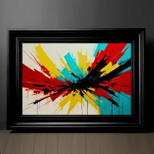 Modern Abstract Impressionism Minimalism 3:2 Poster