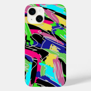 Modern Abstract in Rainbow Colours  Case-Mate iPhone 14 Case