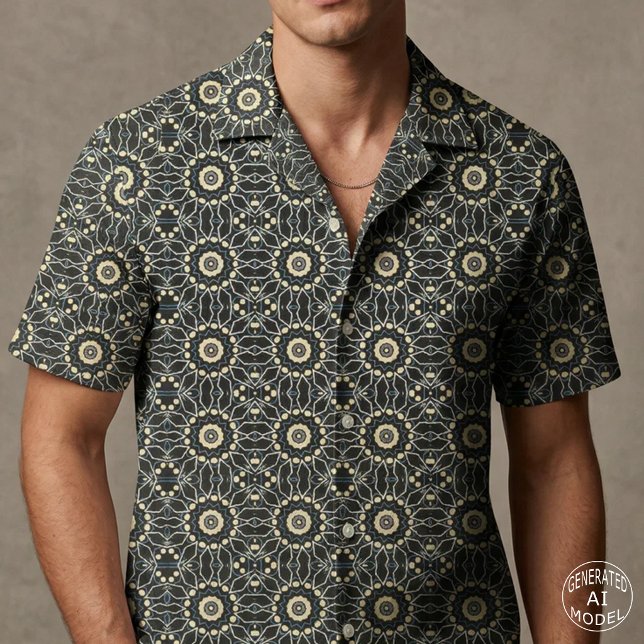 Modern Abstract Intricate Boho Geometric Floral Fabric (Creator Uploaded)