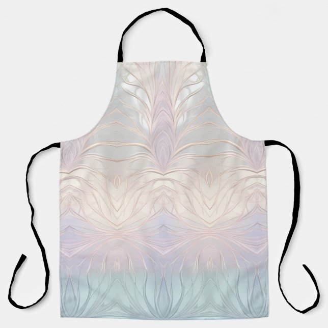 Modern Abstract Iridescent Apron (Front)