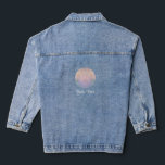 Modern Abstract Iridescent Denim Jacket<br><div class="desc">Beautiful Modern Abstract Iridescent Denim Jacket</div>