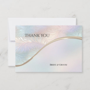 Modern Abstract Iridescent Thank You Card