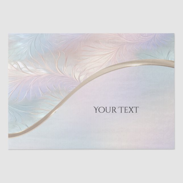 Modern Abstract Iridescent Tissue Paper (Front)
