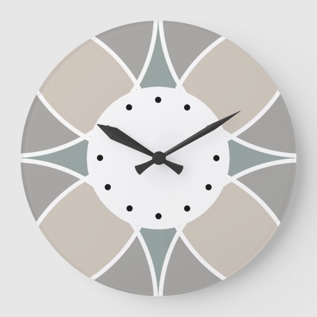 Modern Abstract Kitchen Clock (Front)