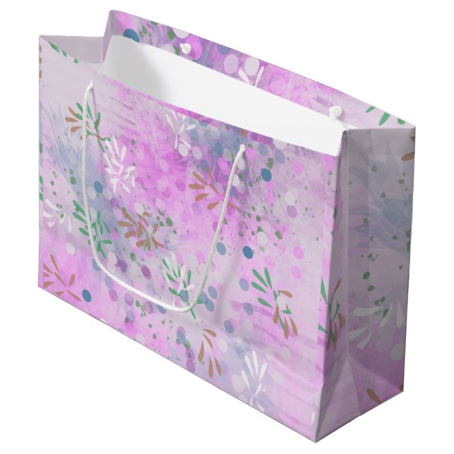 Modern Abstract  Large Gift Bag (Front Angled)