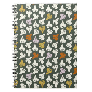 Modern Abstract Leaf Pattern Notebook