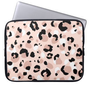Modern Abstract Leopard Animal Print Laptop Sleeve