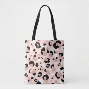 Modern Abstract Leopard Animal Print Tote Bag