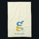Modern Abstract Letter G Monogram Initial Kitchen Towel<br><div class="desc">Tea towel featuring an abstract modern monogram.</div>