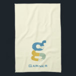 Modern Abstract Letter G Monogram Initial Kitchen Towel<br><div class="desc">Tea towel featuring an abstract modern monogram.</div>