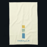 Modern Abstract Letter I Monogram Initial Kitchen Towel<br><div class="desc">Tea towel featuring an abstract modern monogram.</div>