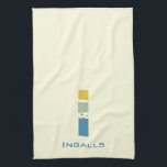 Modern Abstract Letter I Monogram Initial Kitchen Towel<br><div class="desc">Tea towel featuring an abstract modern monogram.</div>