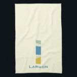 Modern Abstract Letter L Monogram Initial Kitchen Towel<br><div class="desc">Tea towel featuring an abstract modern monogram.</div>