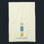 Modern Abstract Letter L Monogram Initial Kitchen Towel<br><div class="desc">Tea towel featuring an abstract modern monogram.</div>