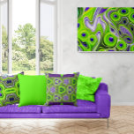 Modern Abstract Lime Green, White and Yellow  Photo Print<br><div class="desc">The lime green, yellows, and purple swirls is an abstract piece that serves as a captivating focal point. The intricate swirls create a dynamic and fluid movement, drawing the eye towards its centre. The use of lime green adds a pop of colour, enhancing the artwork's vibrancy and energy. The piece...</div>