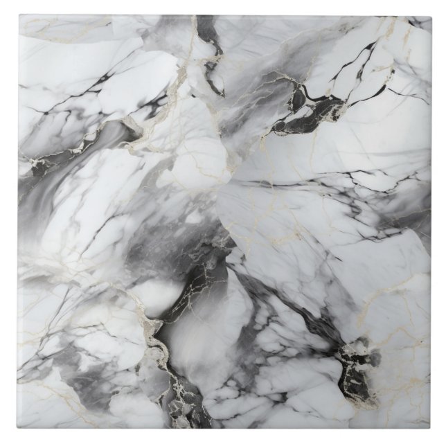 Modern Abstract Marble Luxe Tile (Front)