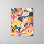 Modern Abstract Marble Swirl in Pink and Yellow Canvas Print<br><div class="desc">Add some fun style and colour to your walls with this Bold and Colourful Abstract Marbled Graphic Design Canvas Print.</div>