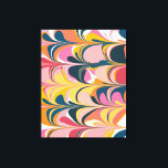 Modern Abstract Marble Swirl in Pink and Yellow Canvas Print<br><div class="desc">Add some fun style and colour to your walls with this Bold and Colourful Abstract Marbled Graphic Design Canvas Print.</div>