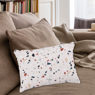 Modern Abstract Mid Century Terrazzo Pattern Accent Pillow