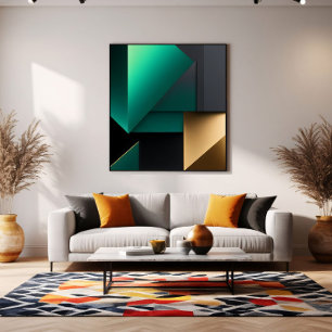 Modern Abstract Minimalist Shapes Poster