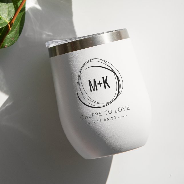 Modern Abstract Monogram Wedding Favour (Creator Uploaded)