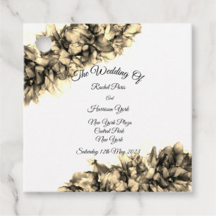 Modern Abstract Natural Elegant Haze wedding    Favour Tags