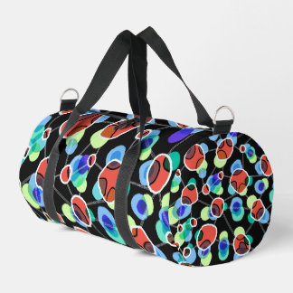 Modern Abstract Network Connections Colourful Arts Duffle Bag