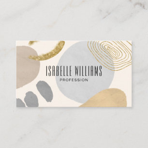 Modern Abstract Neutral Business Card