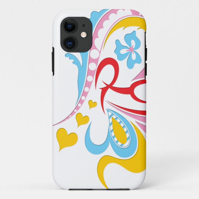 Modern Abstract on white Case-Mate iPhone Case (Back)