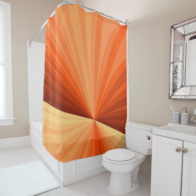Modern Abstract Orange Red Vanilla Graphic Fractal (In Situ)