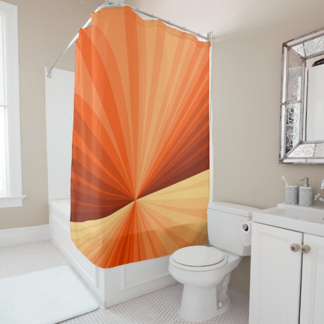 Modern Abstract Orange Red Vanilla Graphic Fractal (In Situ)