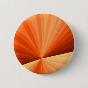 Modern Abstract Orange Red Vanilla Graphic Fractal 2 Inch Round Button