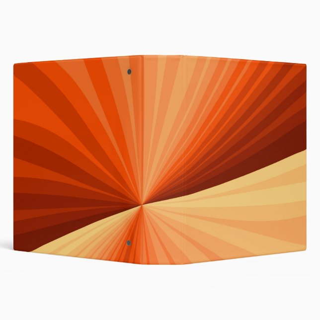 Modern Abstract Orange Red Vanilla Graphic Fractal Binder (Background)