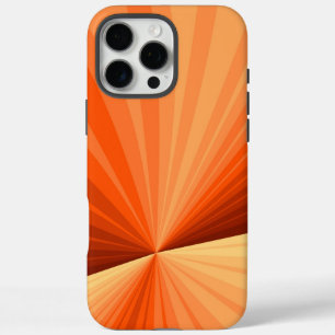 Modern Abstract Orange Red Vanilla Graphic Fractal iPhone 16 Pro Max Case