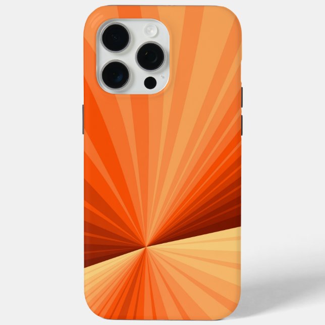 Modern Abstract Orange Red Vanilla Graphic Fractal Case-Mate iPhone Case (Back)