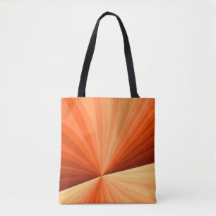 Modern Abstract Orange Red Vanilla Graphic Fractal Tote Bag