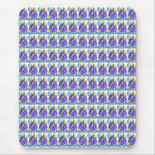 Modern Abstract Paint Splash Mousepad