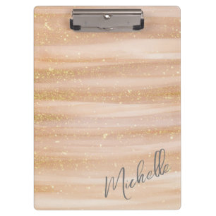 Modern Abstract Paint Strokes with Glitter Clipbo Clipboard